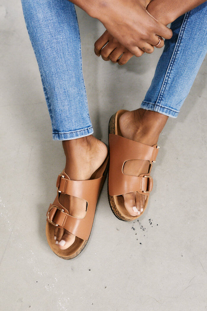 Parker Buckle Detail Sandal - fab'rik