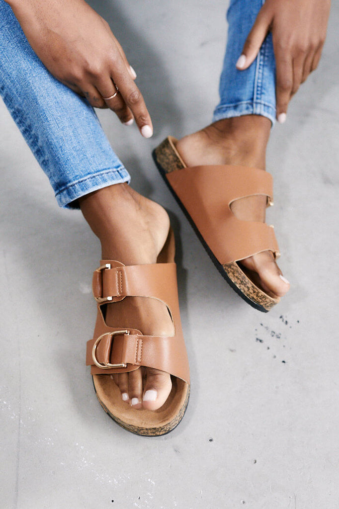 Parker Buckle Detail Sandal - fab'rik