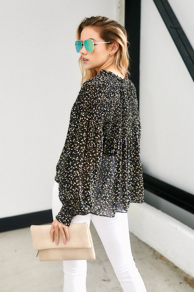 SALE - Tyler Floral Print Blouse - fab'rik