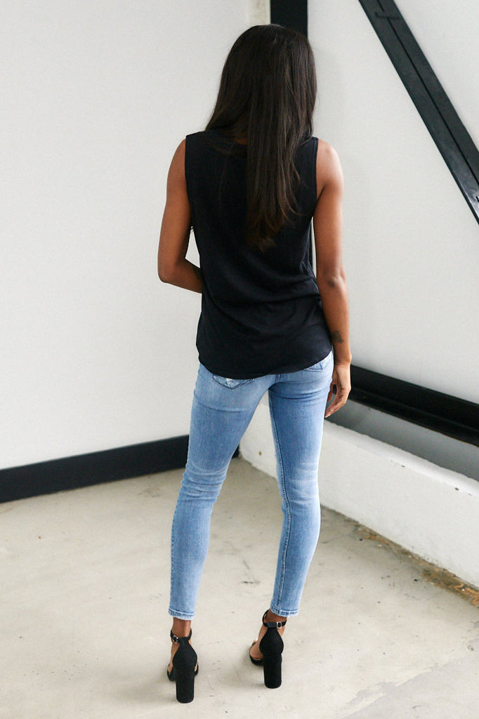 SALE - Callan Wild & Free Sleeveless Graphic Tee - fab'rik