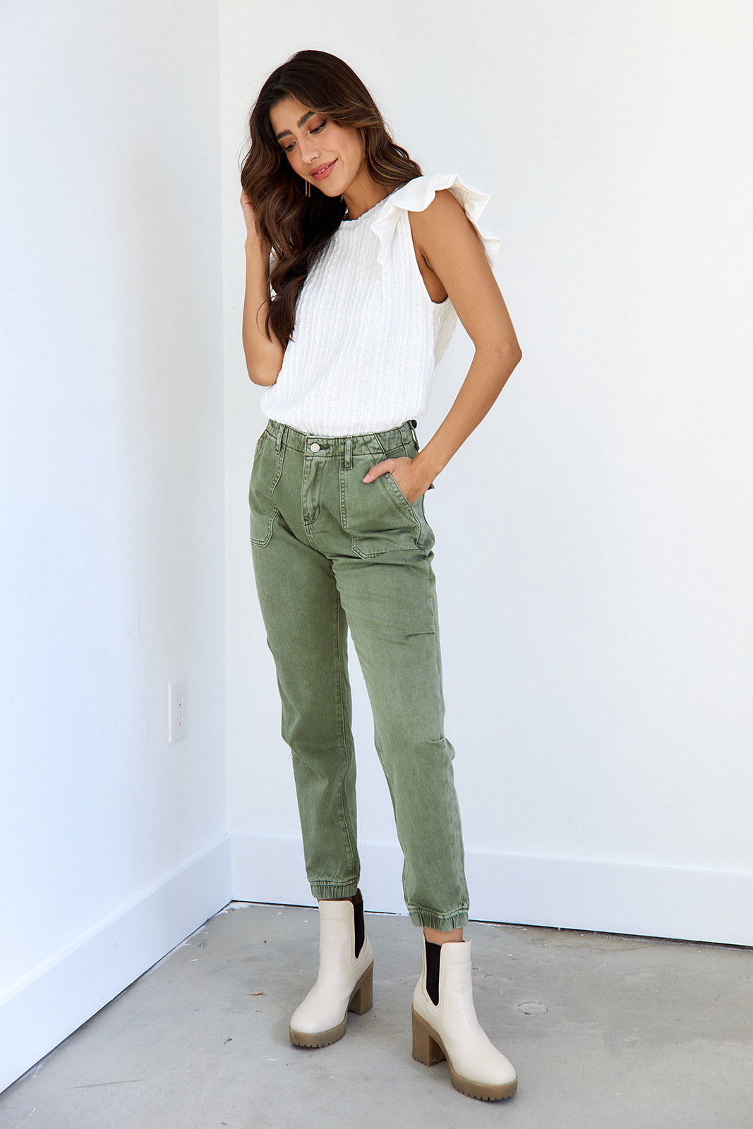 Jade Slim Fit Denim Jogger - fab'rik