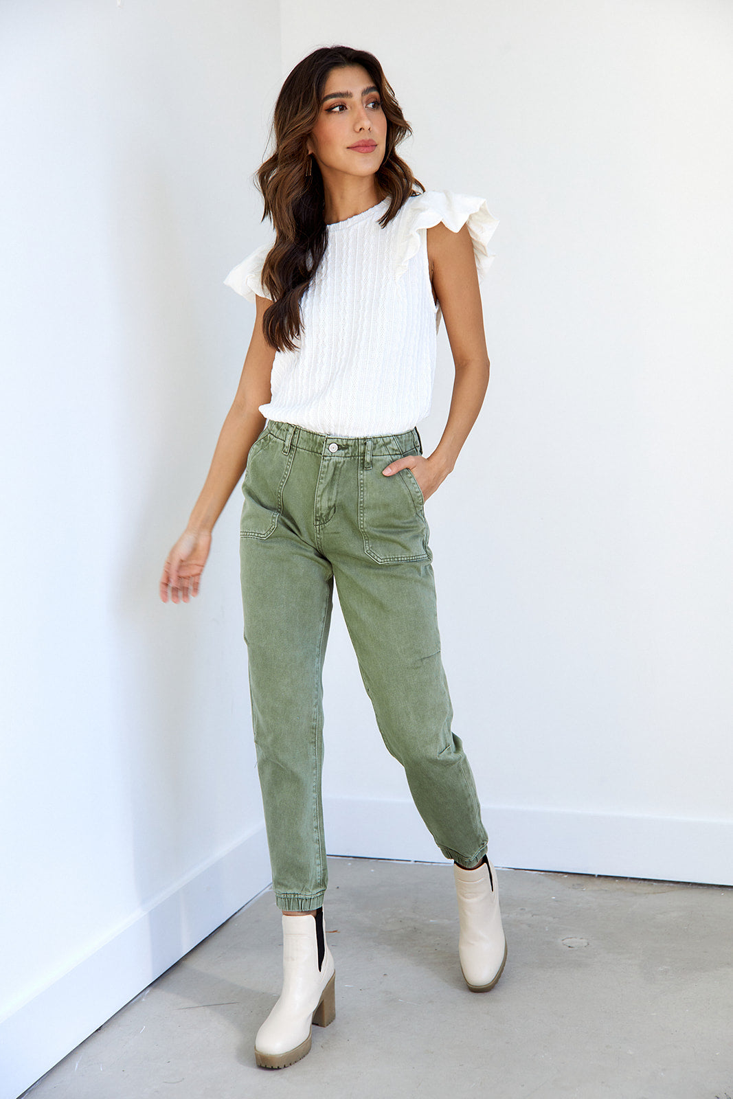 Jade Slim Fit Denim Jogger - fab'rik