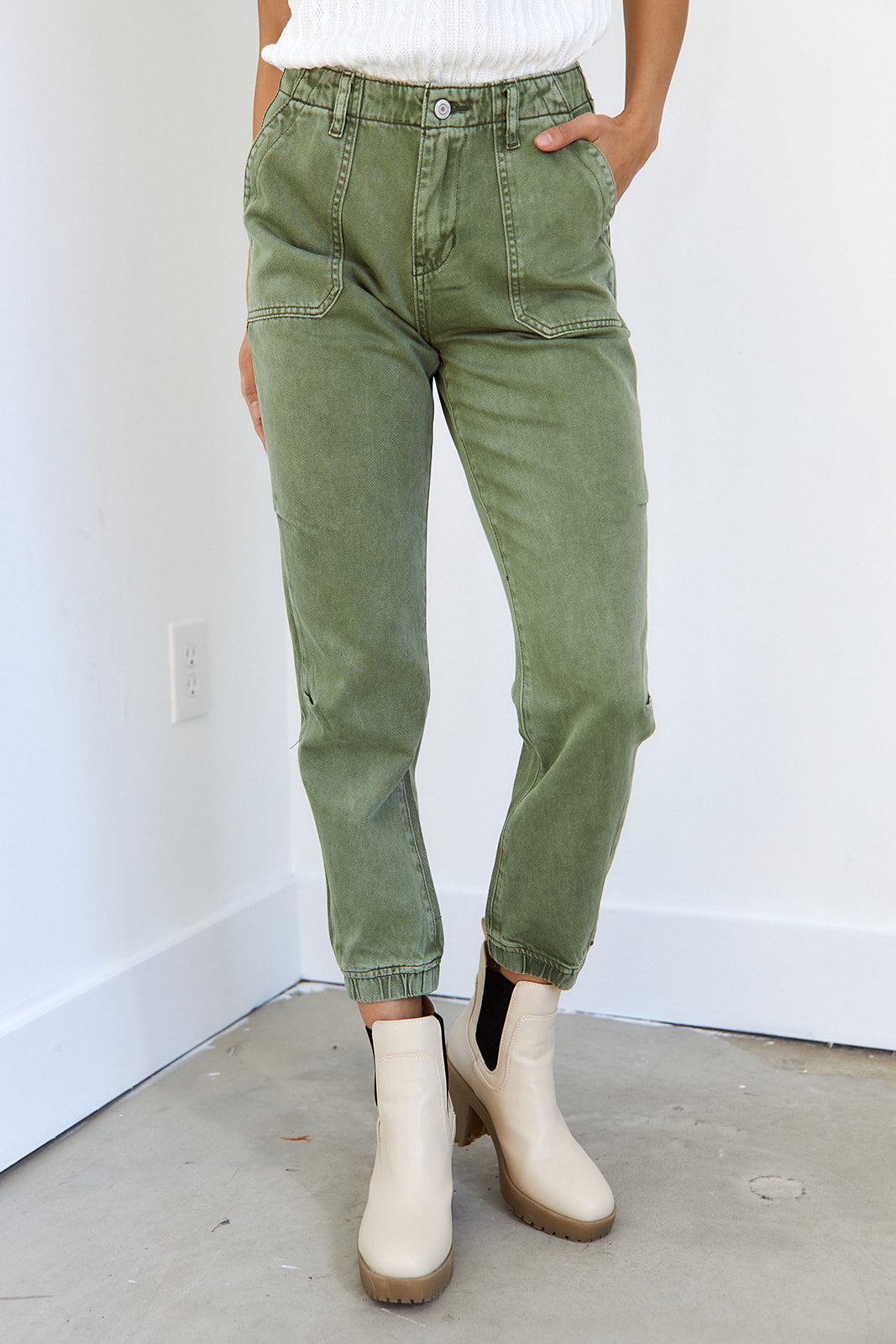 Jade Slim Fit Denim Jogger - fab'rik