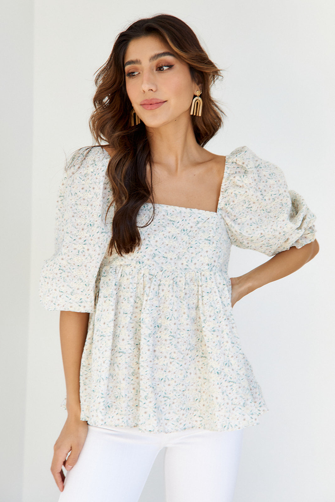 Cadence Puff Sleeve Blouse - fab'rik