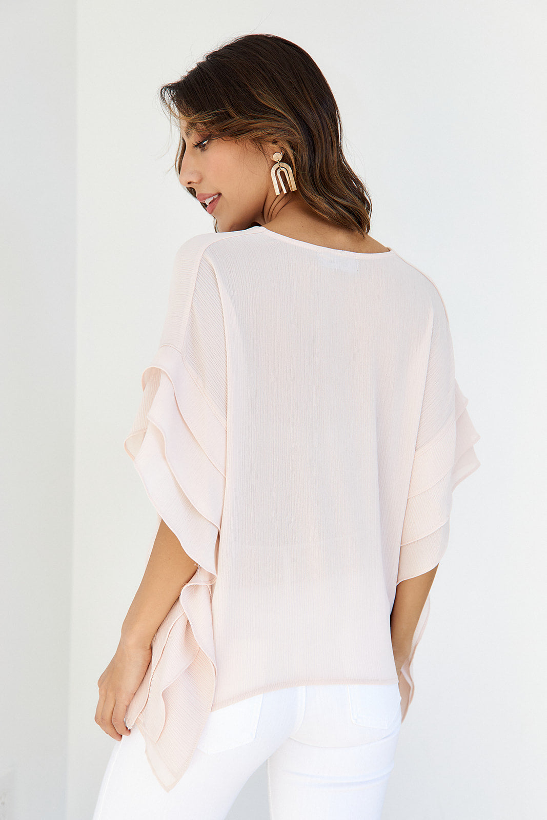 Piper Ruffled Sleeve Blouse - fab'rik