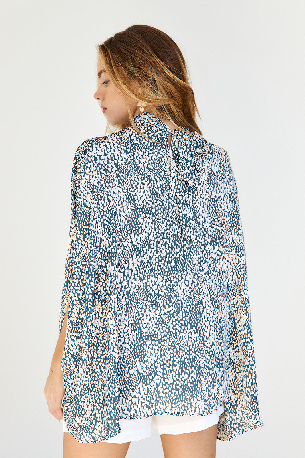 Celyn High Neck Printed Blouse - fab'rik