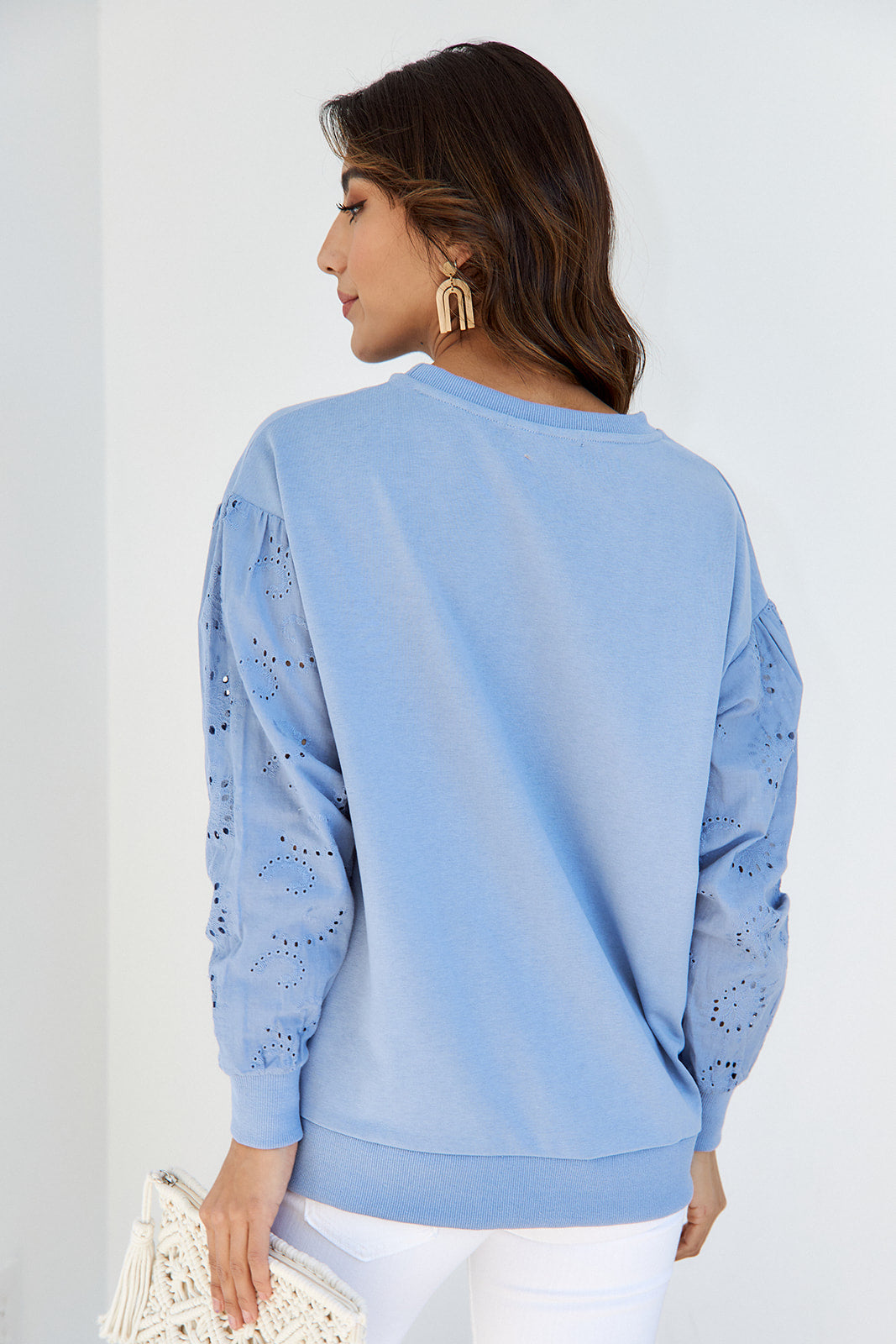 Carolyn Embroidered Sleeve Sweater - fab'rik