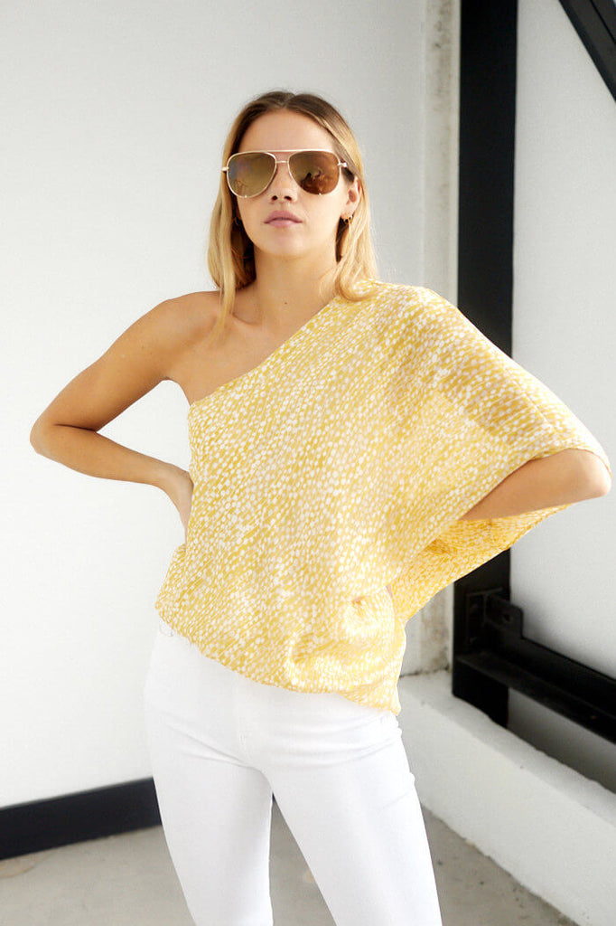 Barcelona One Shoulder Blouse - fab'rik