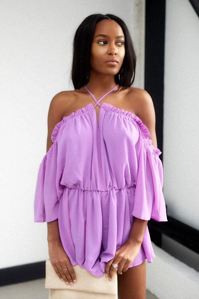 Kinley Cold Shoulder Romper - fab'rik