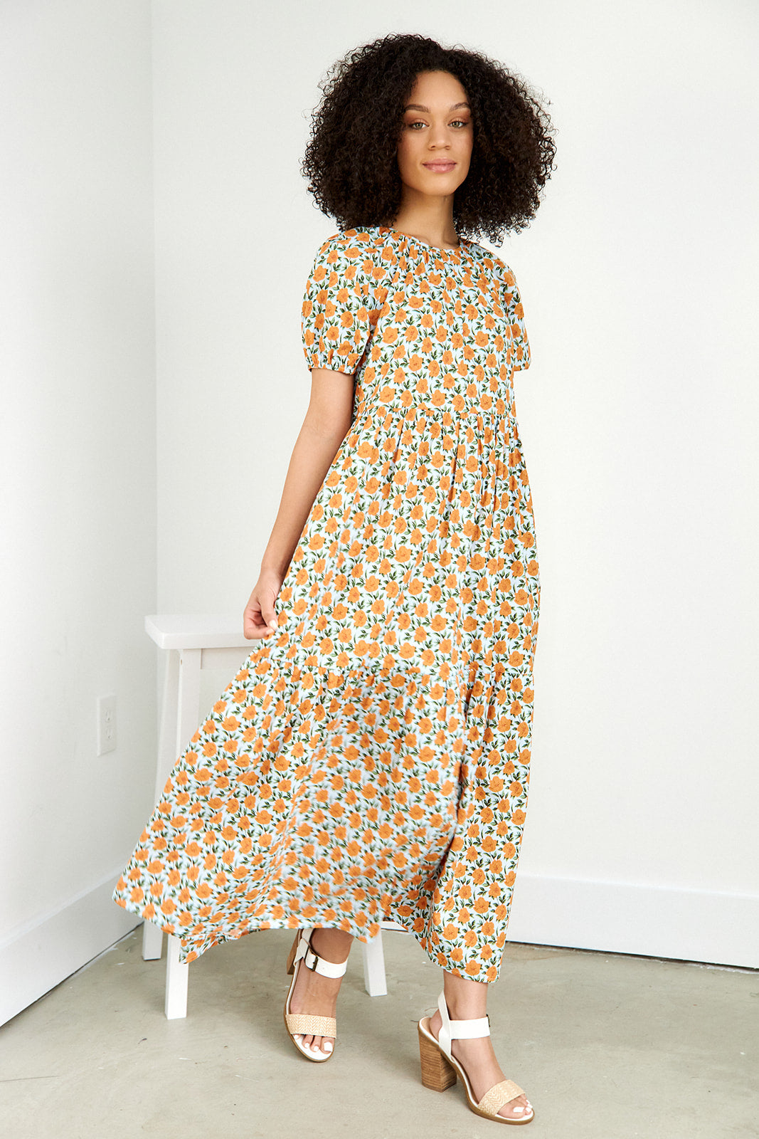 Lucero Floral Tiered Maxi Dress - fab'rik