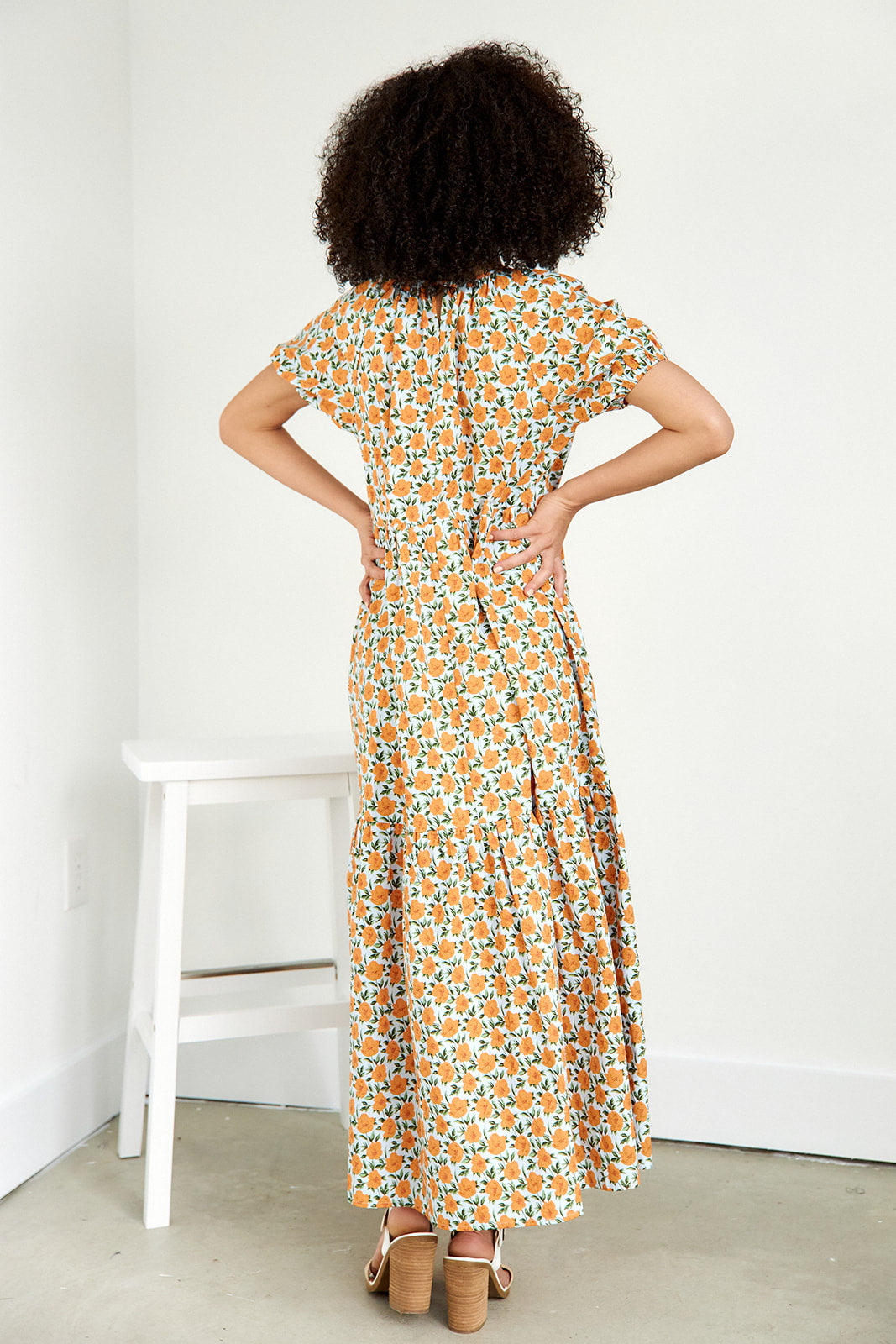 Lucero Floral Tiered Maxi Dress - fab'rik