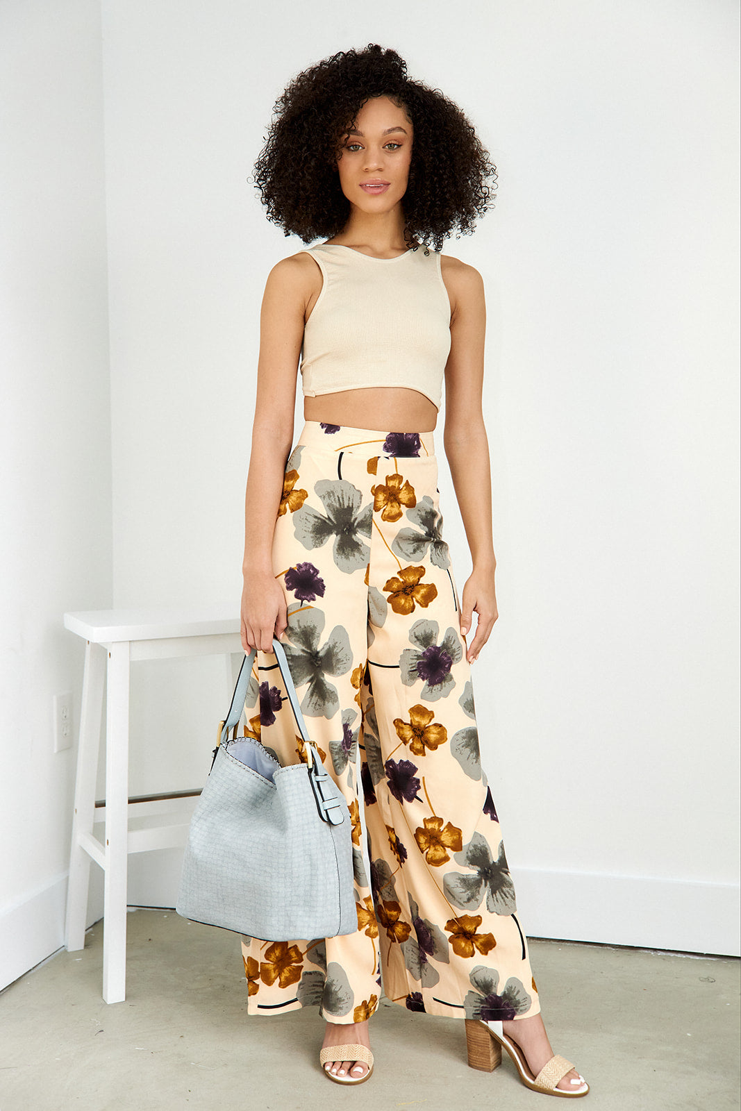 Joely Floral Print Pants - fab'rik