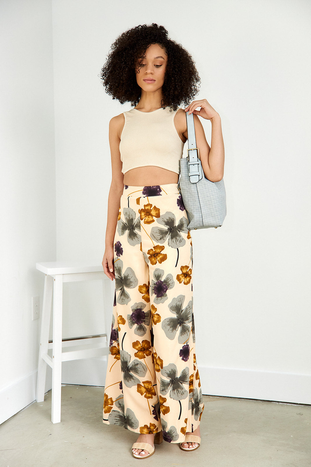 Joely Floral Print Pants - fab'rik