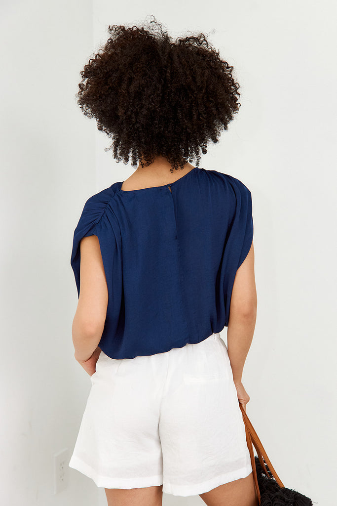 Amalia Ruched Waist Top - fab'rik