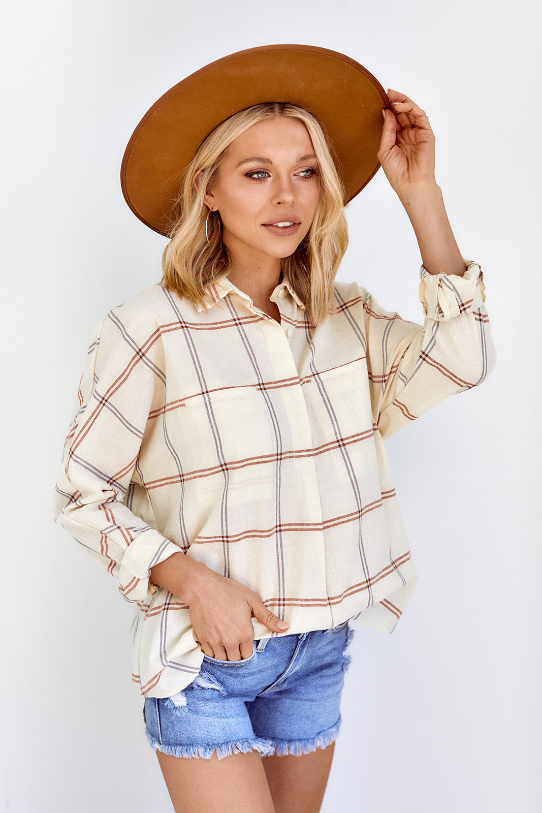 Sadey Plaid Blouse - fab'rik