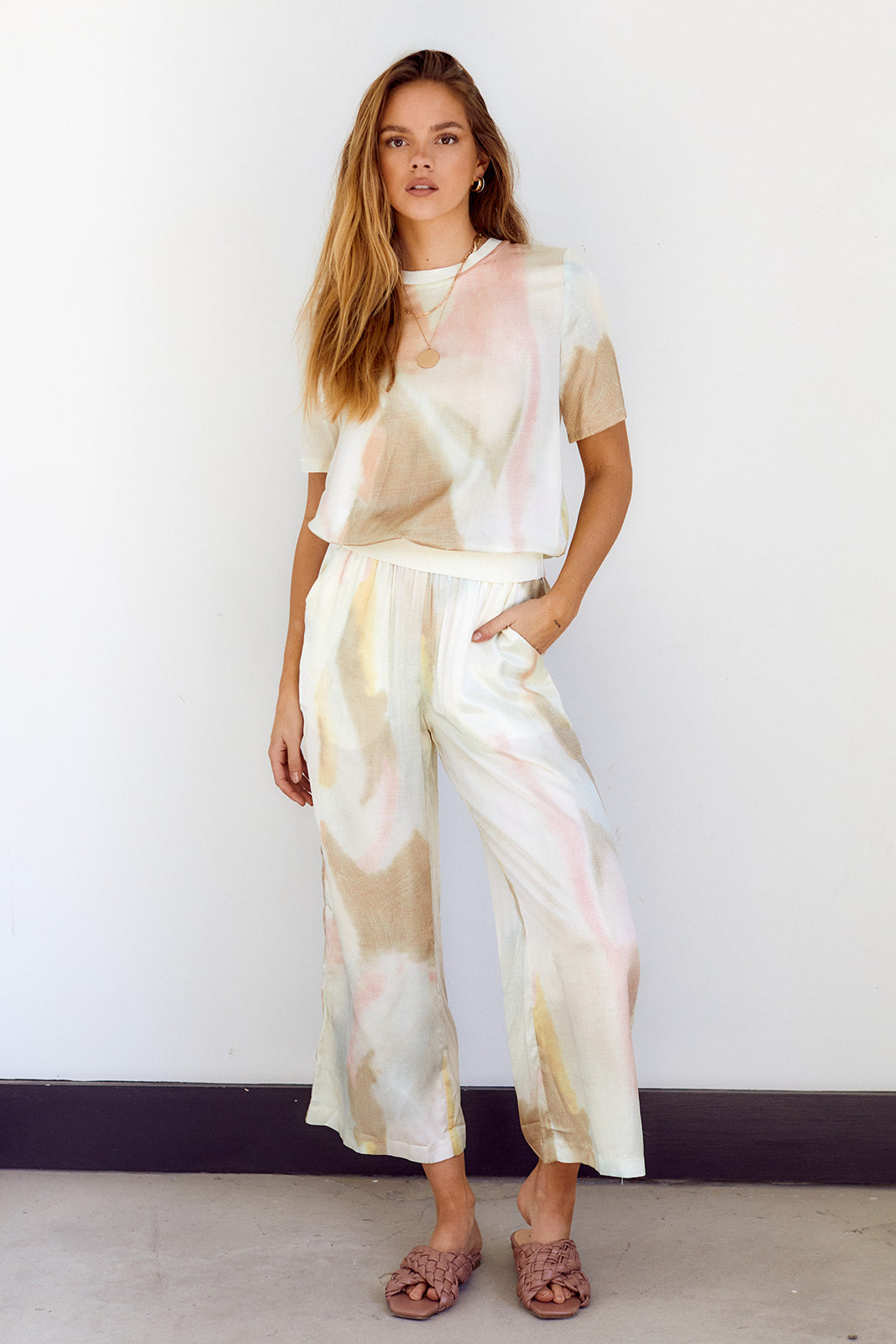 June Tie Dye Silky Tee - fab'rik