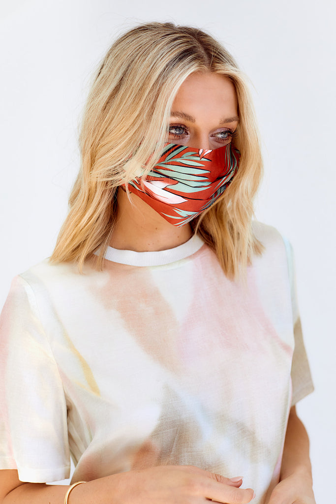SALE - Floral Printed Face Mask - fab'rik