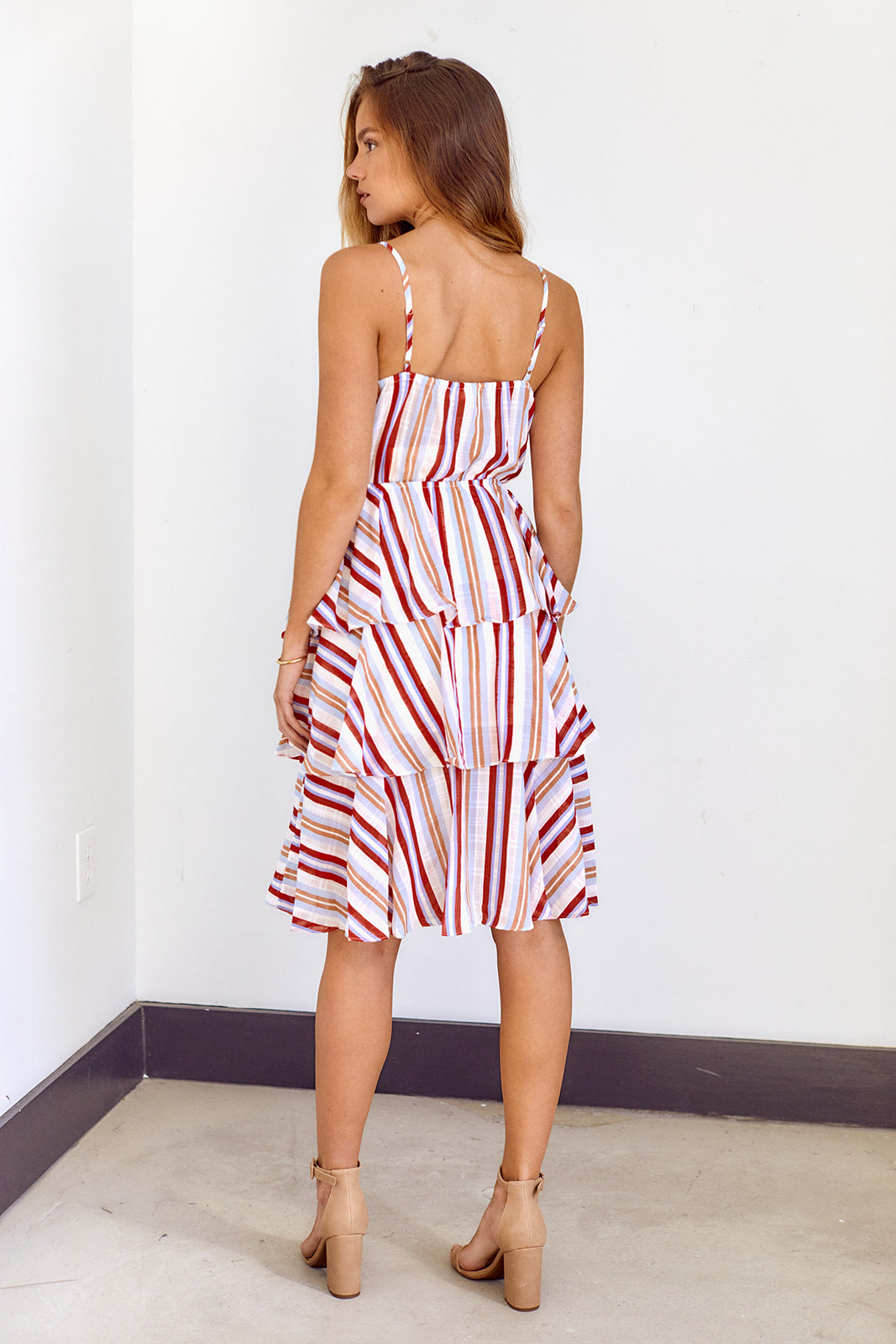 SALE - Willow Tiered Midi Dress - fab'rik