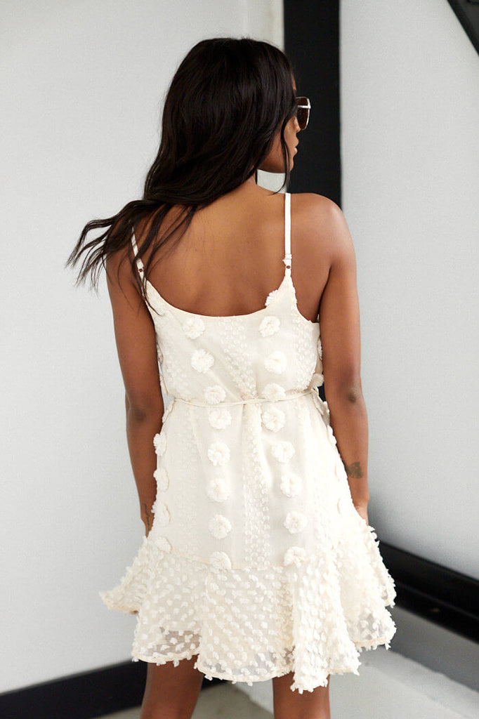 Arlena Pom Pom Sleeveless Dress - fab'rik
