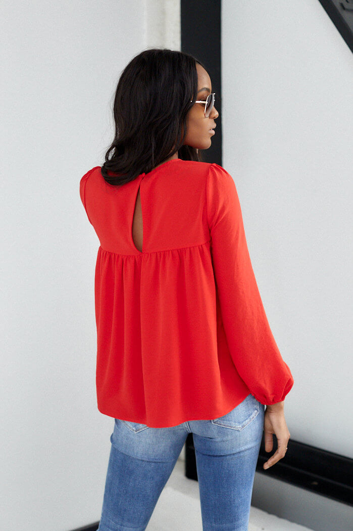 Aris Solid Long Sleeve Top - fab'rik