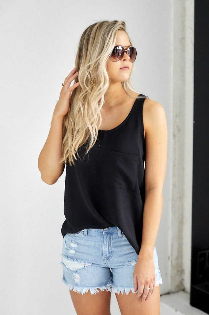 SALE - Nora Pocket Tank - fab'rik