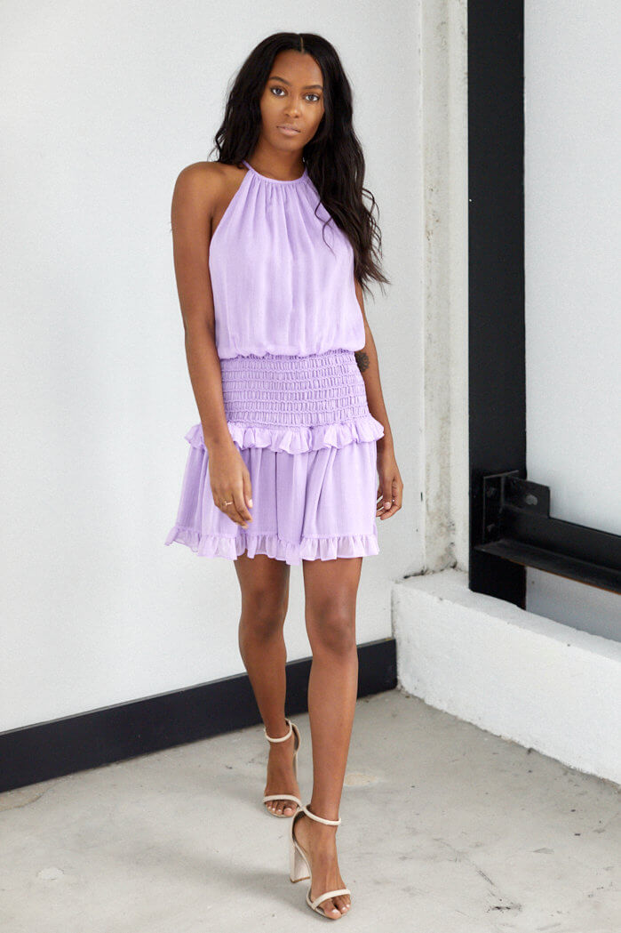 SALE - Monte Smocked Waist Mini Dress - fab'rik