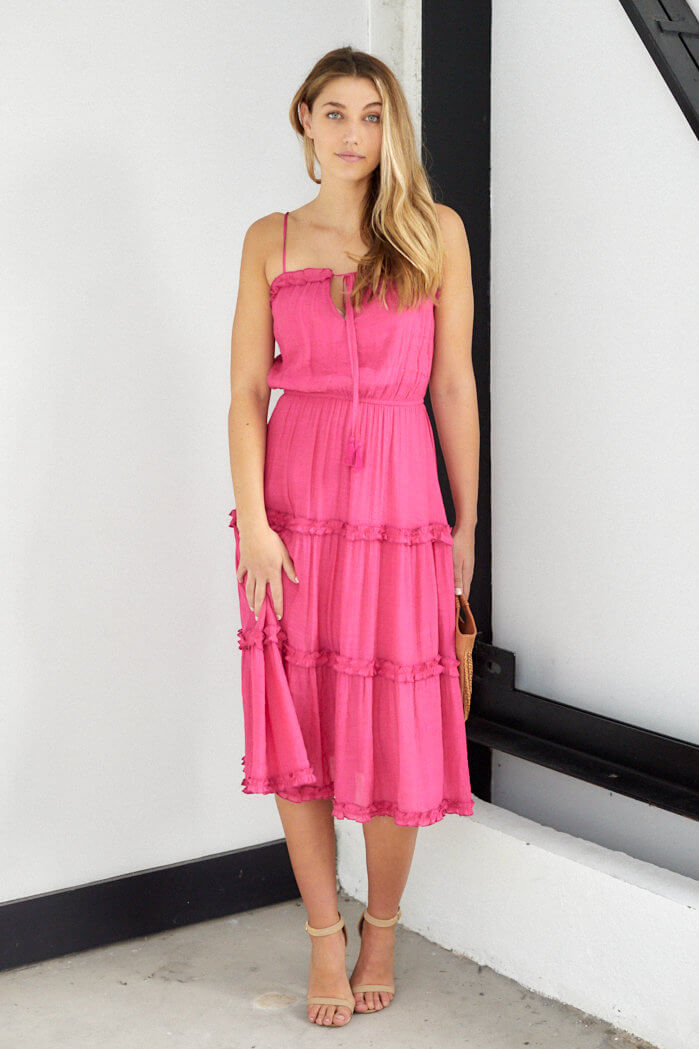 Cyprus Tiered Midi Dress - fab'rik