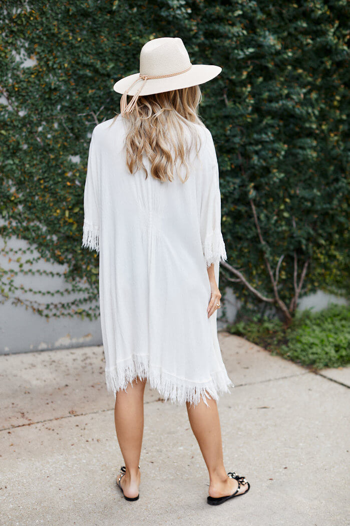 Caspian Fringe Kimono - fab'rik