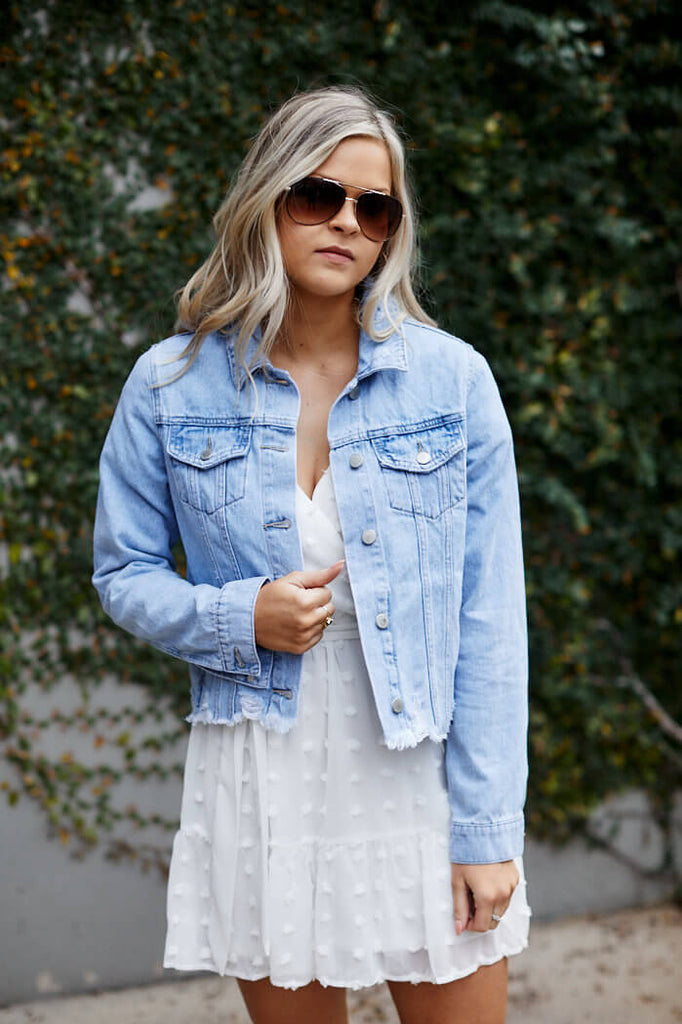 Lincoln Distressed Denim Jacket - fab'rik