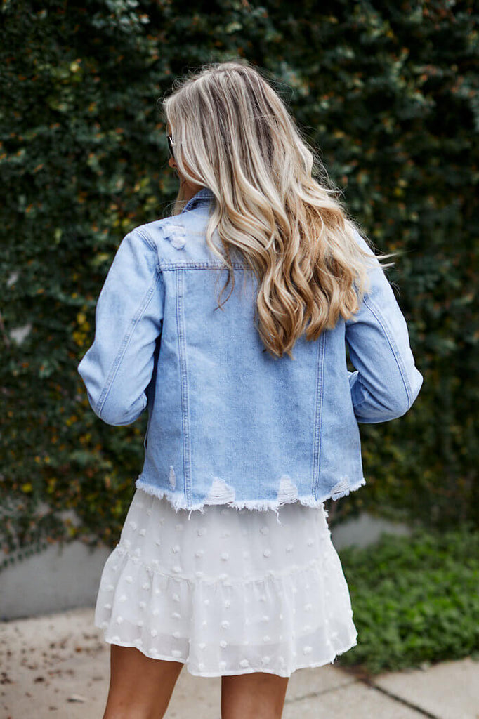 Lincoln Distressed Denim Jacket - fab'rik