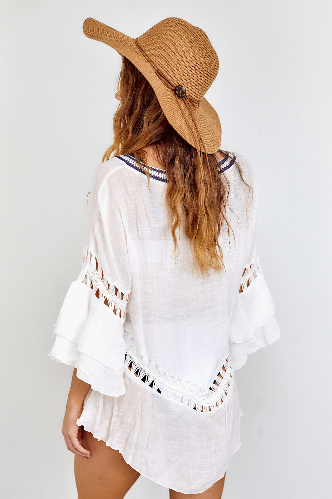 SALE - Lara Embroidered Cover Up - fab'rik
