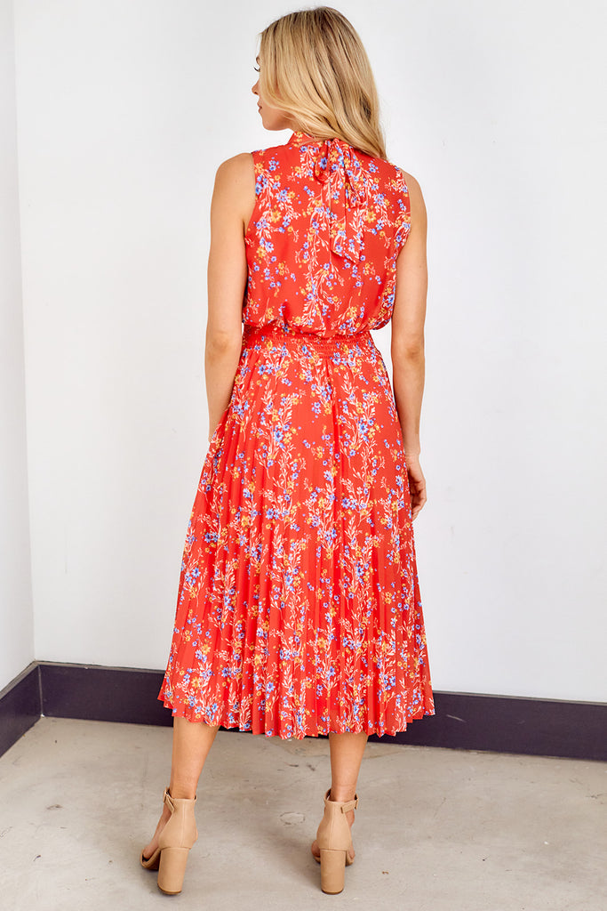 Chairo Pleated Midi Dress - fab'rik