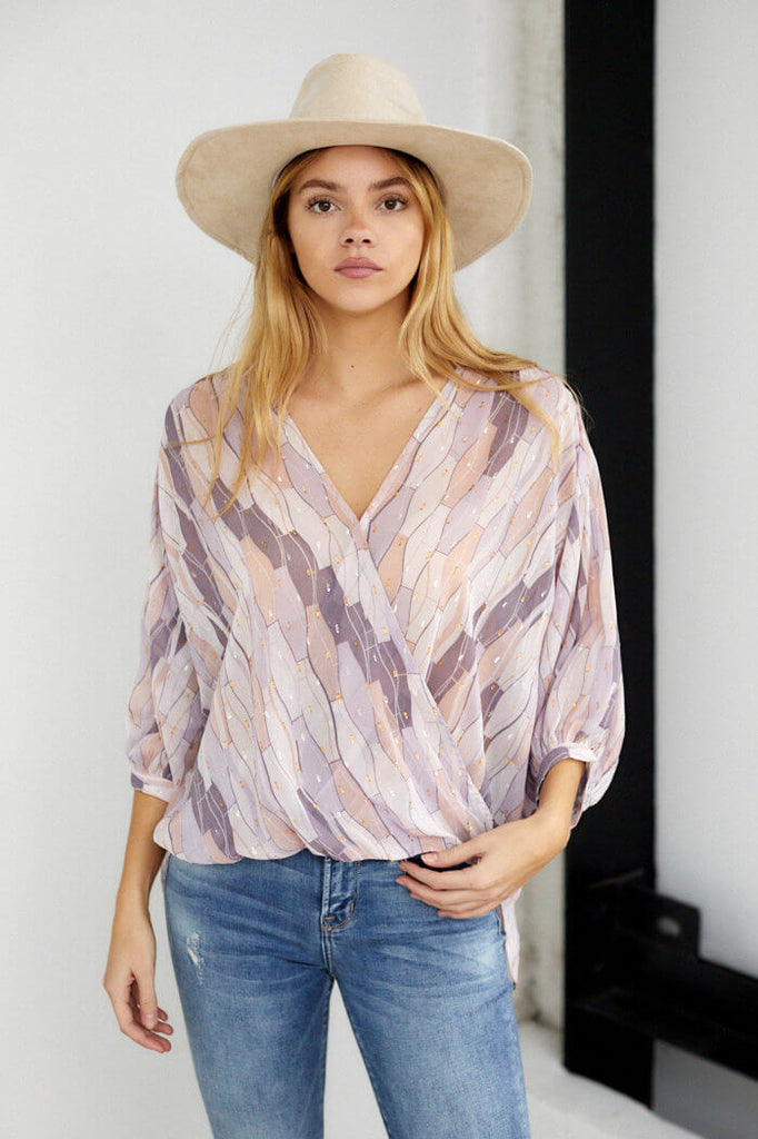 Preston Wrap Long Sleeve Top - fab'rik