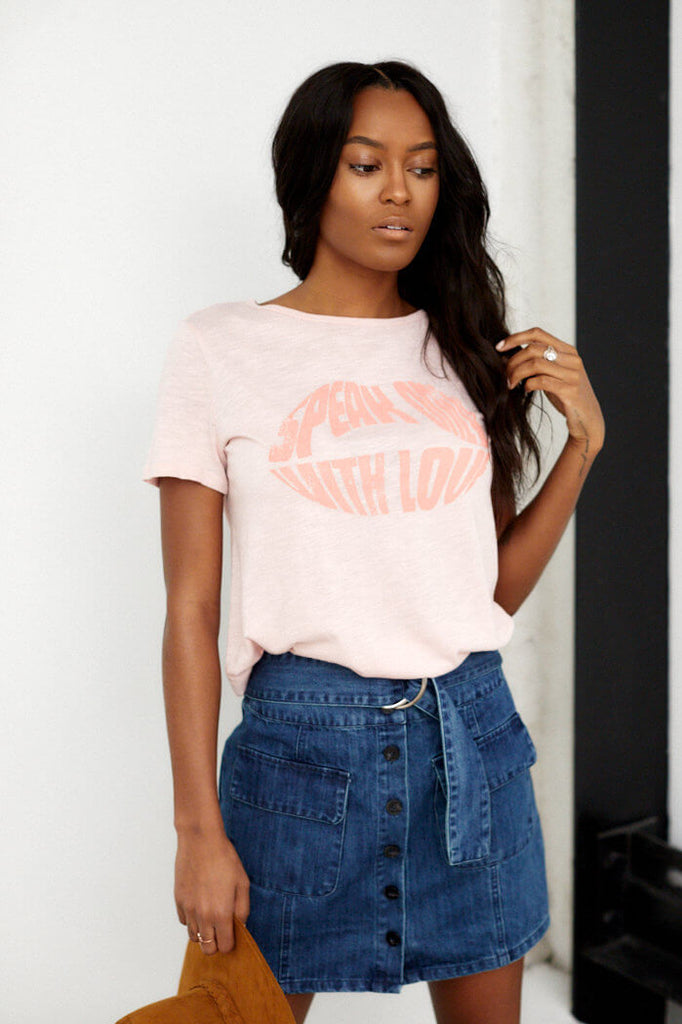 Speak Only With Love Graphic Tee - fab'rik