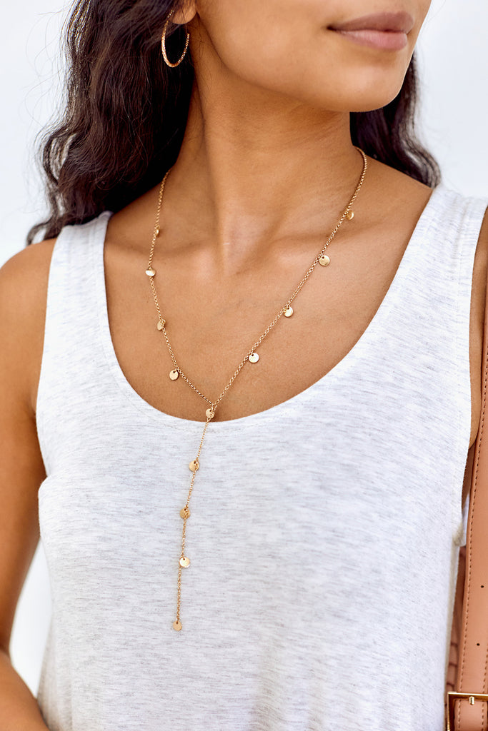 Kayle Disc Necklace - fab'rik