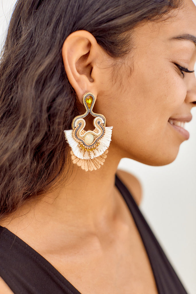 Brinley Beaded Earrings - fab'rik