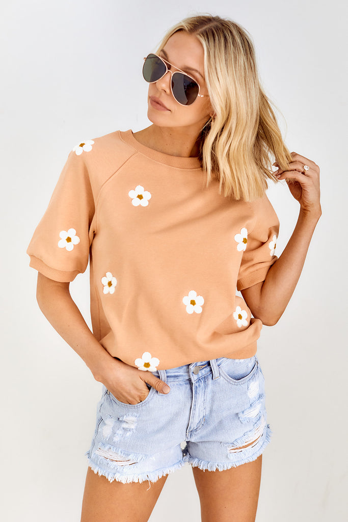 Daisy Short Sleeve Sweatshirt - fab'rik