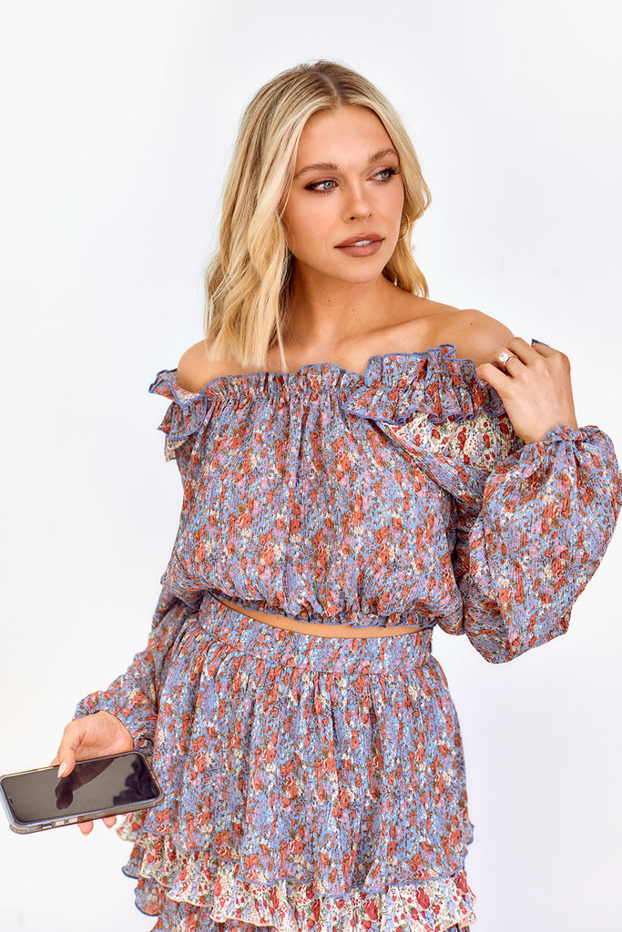 Sybelle Floral Ruffled Blouse - fab'rik
