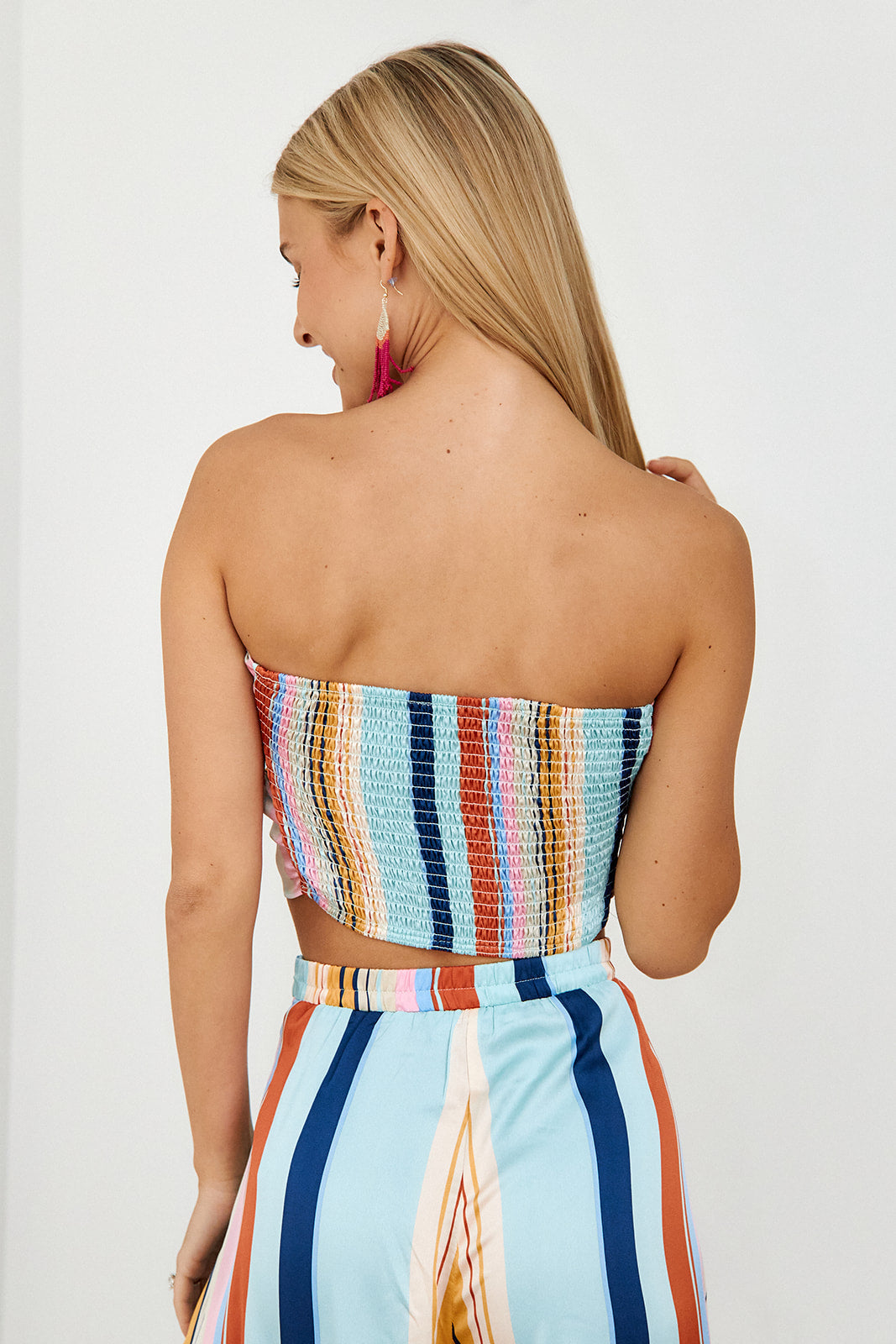 Ottie Striped Tie Top - fab'rik