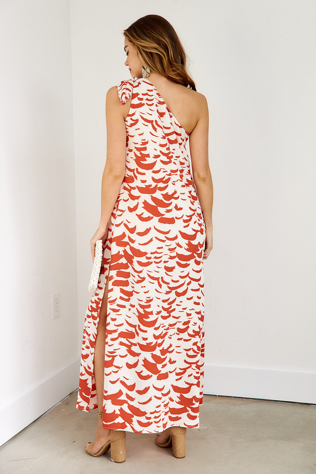 Liza One Shoulder Printed Maxi Dress - fab'rik
