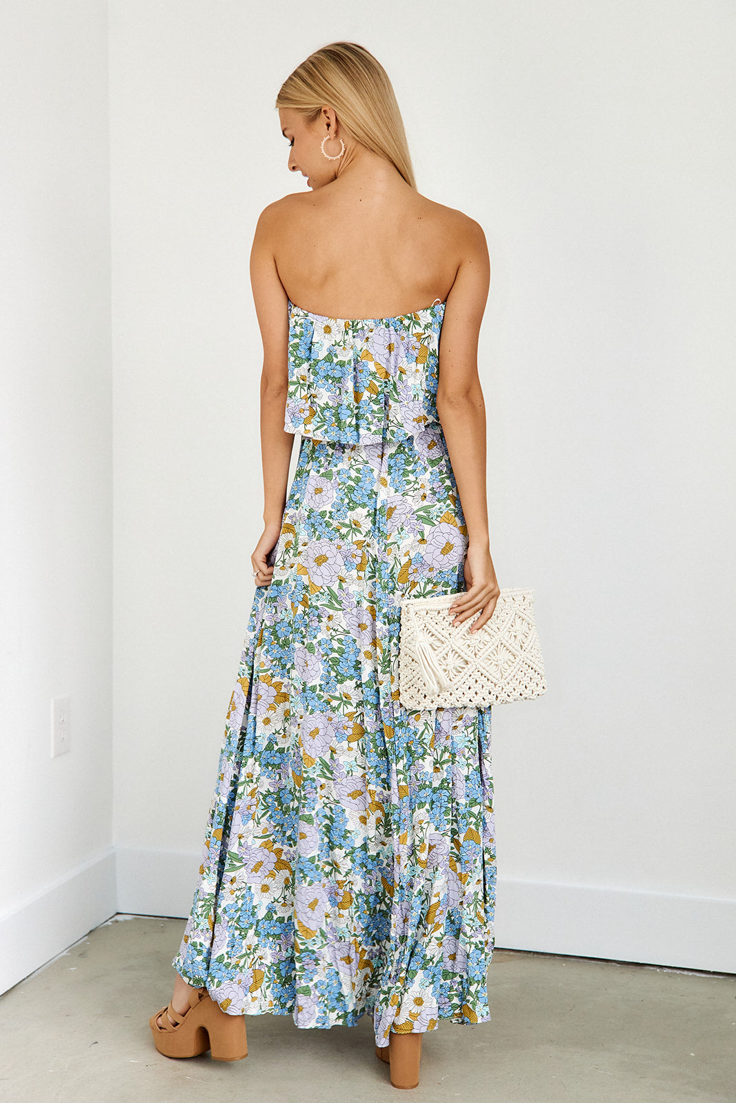 Maya Sleeveless Floral Maxi Dress - fab'rik