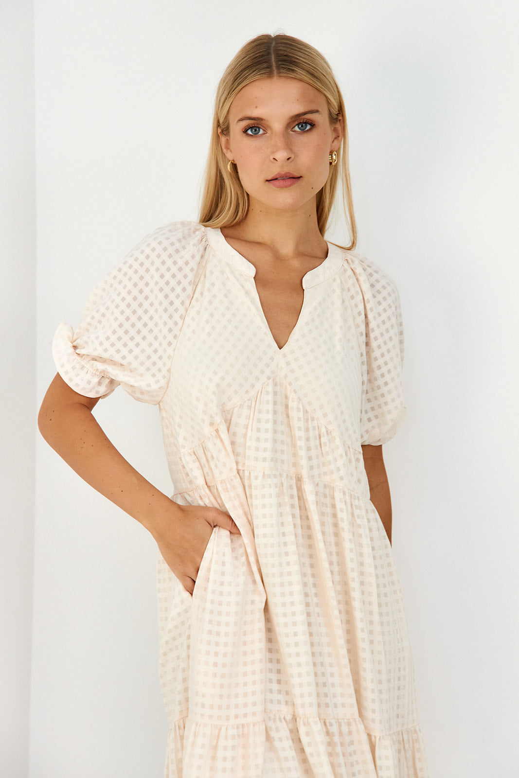 Gates Gingham Maxi Dress - fab'rik