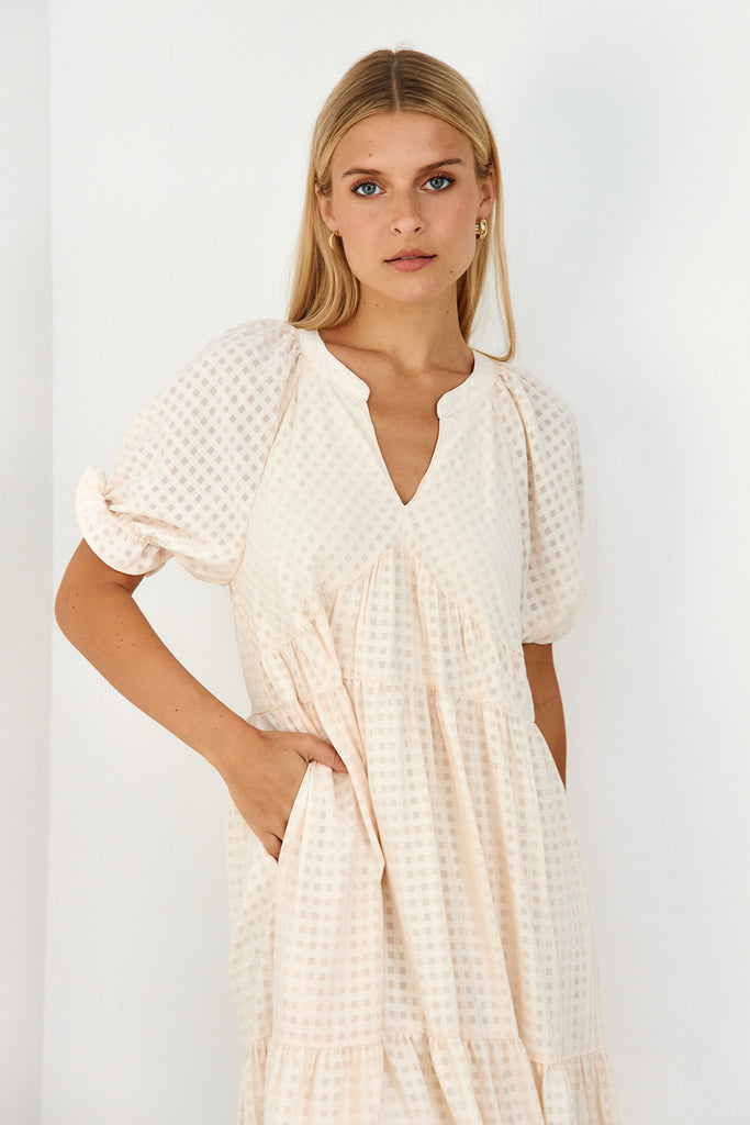 Gates Gingham Maxi Dress - fab'rik