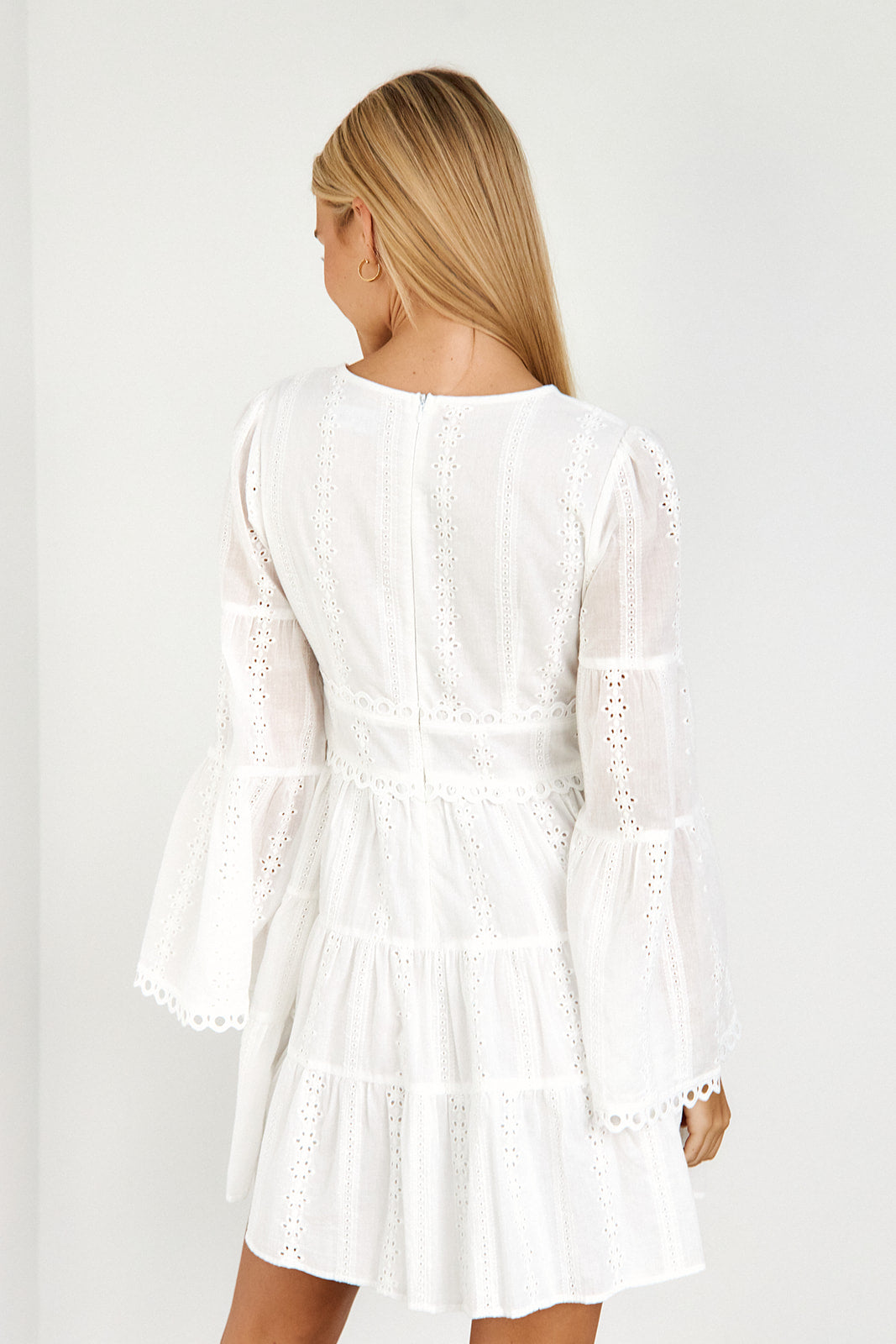 Avalon Lace Detail Mini Dress - fab'rik