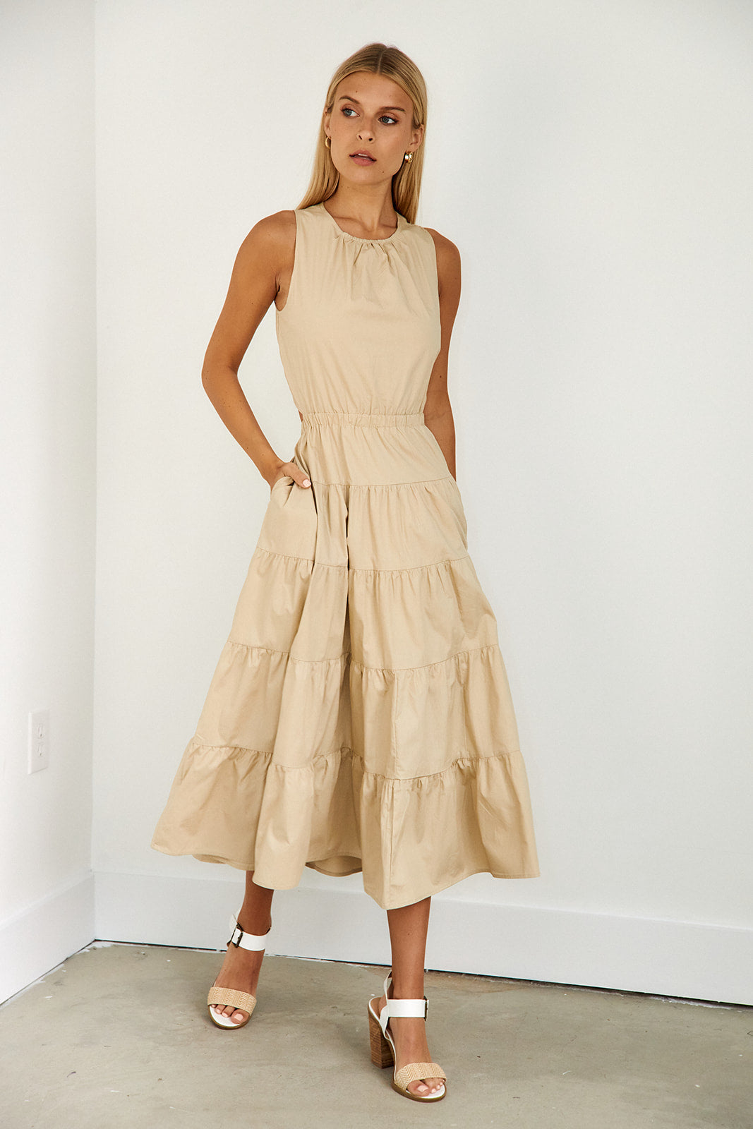 Malia Tiered Maxi Dress - fab'rik