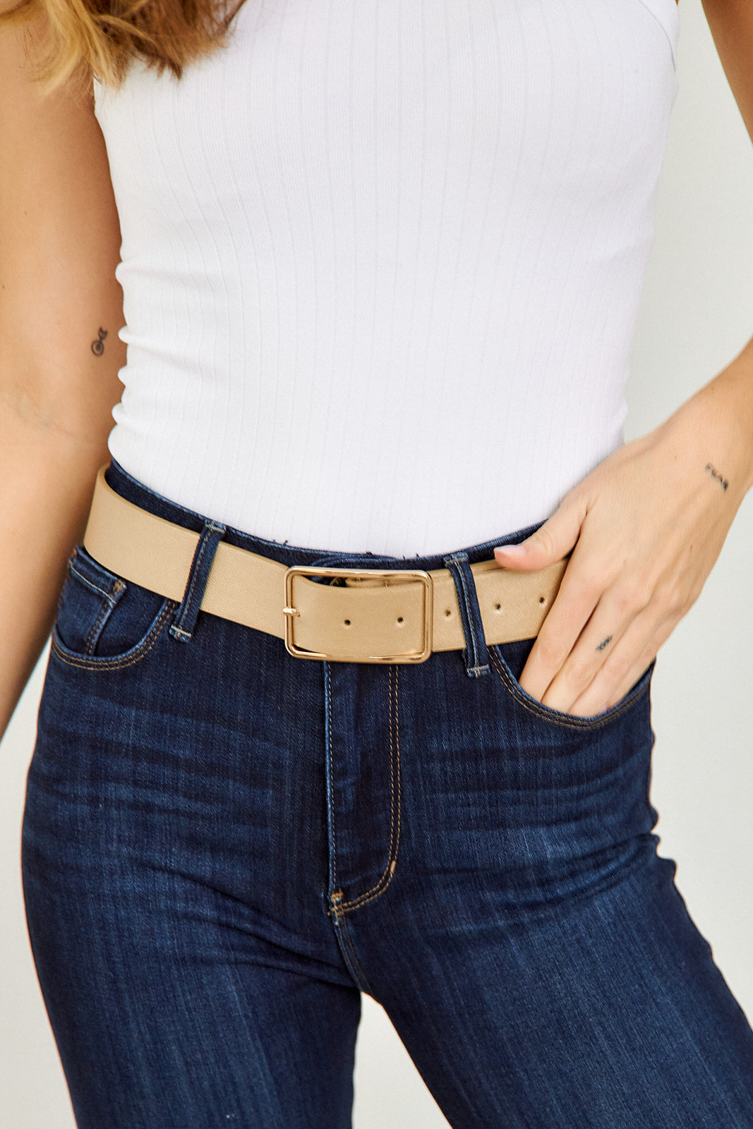 Melrose Faux Leather Belt - fab'rik