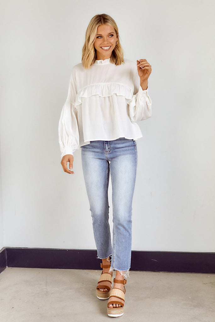 SALE - Waylyn Long Sleeve Blouse - fab'rik
