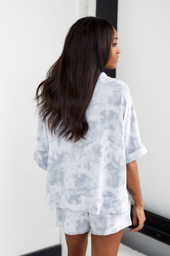 SALE - Maribel Tie Dye Short Sleeve Top - fab'rik