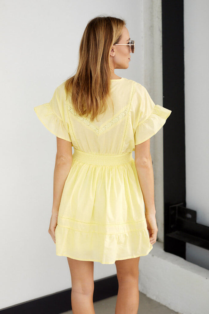 Evelyn Ruffled Smocked Waist Dress - fab'rik