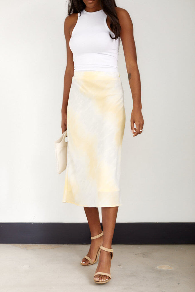 SALE - Florence Tie Dye Midi Skirt - fab'rik